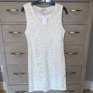 Skies are Blue Ivory Crochet Dress NWT